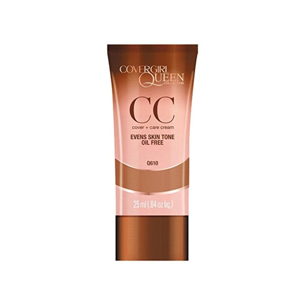 كوفرجيرل - كريم كوين سي سي عنبر جلو COVERGIRL Queen CC Cream Amber Glow Q610, 1 oz (packaging may vary)