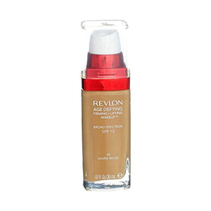 مكياج ريفلون ديفيينج فيرمينغ + ليفتنج 45 بيج دافئ (عبوة من 4 قطع) Revlon Age Defying Firming + Lifting Makeup, 45 Warm Beige,( Pack of 4)