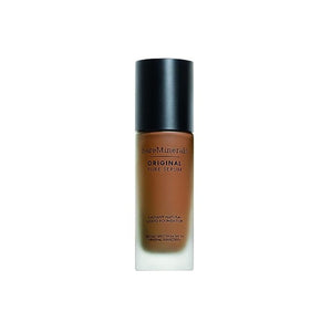 كريم أساس سائل طبيعي مشع ومصل نقي من بار مينيرالز بمعامل حماية من الشمس bareMinerals Original Pure Serum Radiant Natural Liquid Foundation SPF 20, Vegan