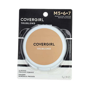 بودرة مضغوطة 4ميد شفافة متوسطة الحجم Cover Girl 09848 4med Transluscent Medium Trublend Pressed Powder