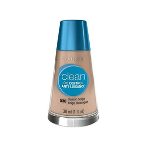 مكياج سائل للتحكم في الزيوت من كوفر جيرل CoverGirl Clean Oil Control Liquid Makeup, Classic Beige 530 1 fl oz (30 ml)