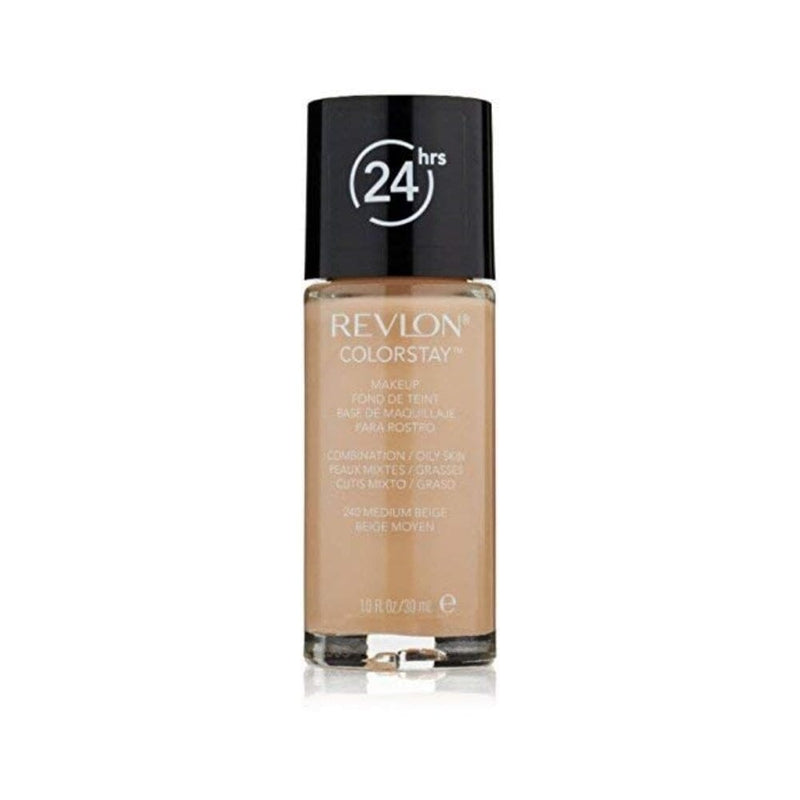 ريفلون كولور ستاي ميك اب ميديوم بيج - 1 اونصة (عبوة من 1) Revlon Colorstay Makeup, Medium Beige - 1 Ounce ( Pack of 1 )