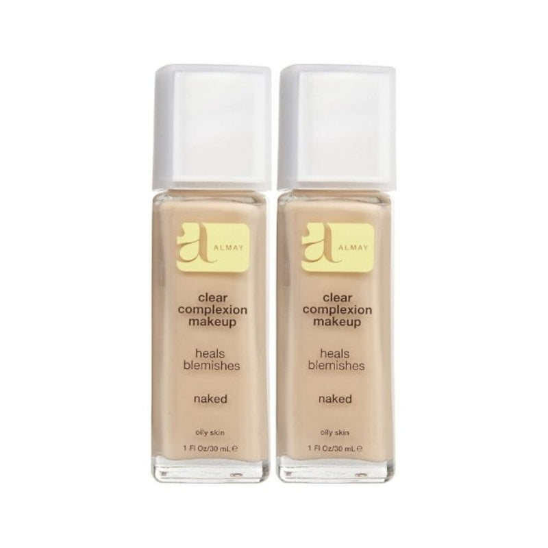 مكياج سائل لبشرة صافية من ألماي Almay Clear Complexion Liquid Makeup, Naked —1 fl oz (30 ml)