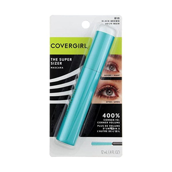 ماسكارا باللون الأسود والبني 810 - 3 في كل علبة CoverGirl Lashblast The Super Sizer Black Brown 810 Mascara - 3 per case.