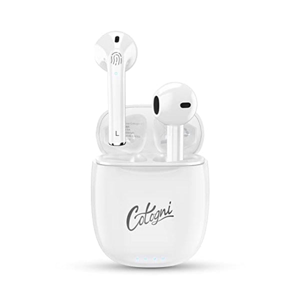 سماعات أذن لاسلكية تعمل بتقنية البلوتوث Cotogni Wireless Earbuds Bluetooth 5.3 True Wireless Earbuds in Ear Headphones 40Hrs Playtime Stereo Sound with Microphone & Led Charging Case for iPhone Android Pods