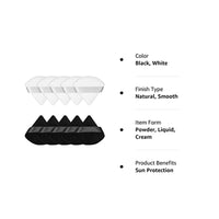 البودرة النقية منفوخة للوجه مثلثة ناعمة للمكياج من أجل بودرة سائبة بودرة معدنية بودرة للجسم أداة ماكياج 10 Pieces Pure Powder Puff Face Triangle Soft Makeup Powder Puff for Loose Powder Mineral Powder Body Powder Makeup Tool
