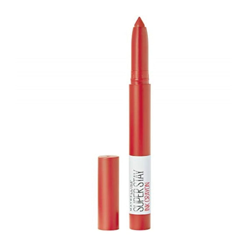 احمر الشفاه مايبيلين سوبر ستاي انك كرايون ماتي طويل الثبات مع مبراة مدمجة Maybelline SuperStay Ink Crayon Matte Longwear Lipstick With Built-in Sharpener, Laugh Louder, 0.04 Ounce