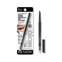 محدد عيون جل من ريفلون Gel Eyeliner by Revlon, ColorStay Micro Hyper Precision Eye Makeup with Built-in Smudger, Waterproof, Longwearing with Micro Precision Tip, 214 Black, 0.01 Oz