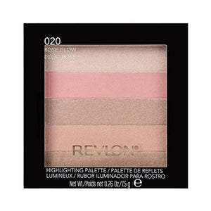 ريفلون هايلايتينج باليت روز غلو [020] 0.26 أونصة (عبوة من 2) Revlon Highlighting Palette, Rose Glow [020] 0.26 oz (Pack of 2)