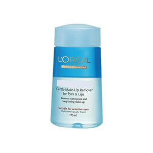 مزيل مكياج الشفاه والعين من لوريال ديرمو إكسبرتايز L'Oreal Dermo-Expertise Gentle Lip and Eye Make-Up Remover, 4.2 Ounce