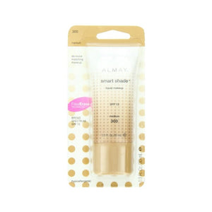 مكياج ألماي الذكي مع عامل حماية من الشمس Almay Smart Shade Makeup with SPF 15, Medium 300, 1 Ounce