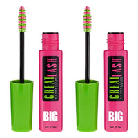 ماسكارا جريت لاش بيج قابلة للغسل من مايبيلين نيويورك - اسود جدا Maybelline New York Great Lash BIG Washable Mascara Dual Pack, Very Black, 0.68 fl oz, 2 Count