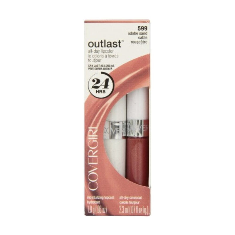 لون شفاه يدوم طوال اليوم بخطوتين CoverGirl Outlast All Day Two Step Lipcolor, Adobe Sand 599, 0.13 Ounce