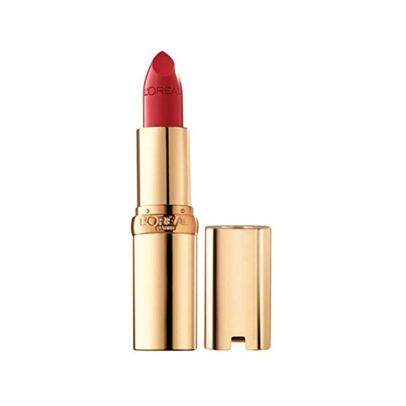 لوريال باريس لون مكياج ريتش كريمي الأصلي أحمر شفاه حريري مرطب أحمر حقيقي L'Oreal Paris Makeup Colour Riche Original Creamy, Hydrating Satin Lipstick, 315 True Red, 1 Count