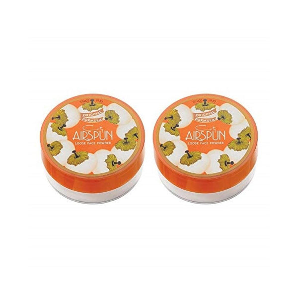 بودرة الوجه السائبة من كوتي شفافة Coty Airspun Loose Face Powder, Translucent, Pack of 2