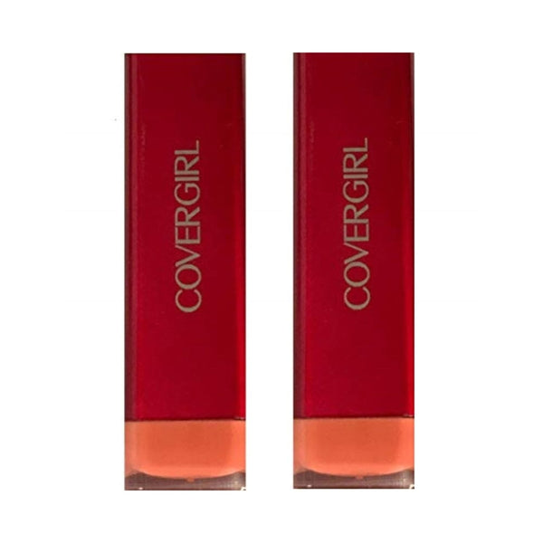 مجموعة من قطعتين من أحمر الشفاه Pack of 2 CoverGirl Colorlicious Lipstick, Decadent Peach (280)