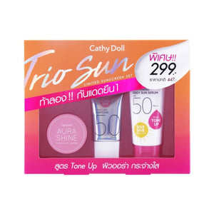 مجموعة العناية من اشعة الشمس كاثي دول CATHY DOLL aqua sun whitening