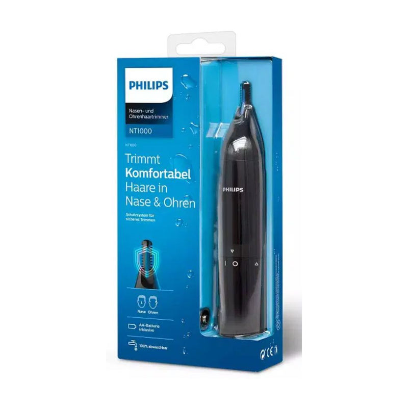ماكينة تشذيب الأنف والأذن والحواجب من فيليبس اسود Philips NT1650 - Ear&Nose Trimmer - Black