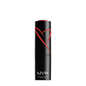 أحمر شفاه شاوت لاود ساتان محمل بزبدة الشيا - داي كلوب (مرجاني نابض بالحياة) NYX PROFESSIONAL MAKEUP Shout Loud Satin Lipstick, Infused With Shea Butter - Day Club (Vibrant Coral)