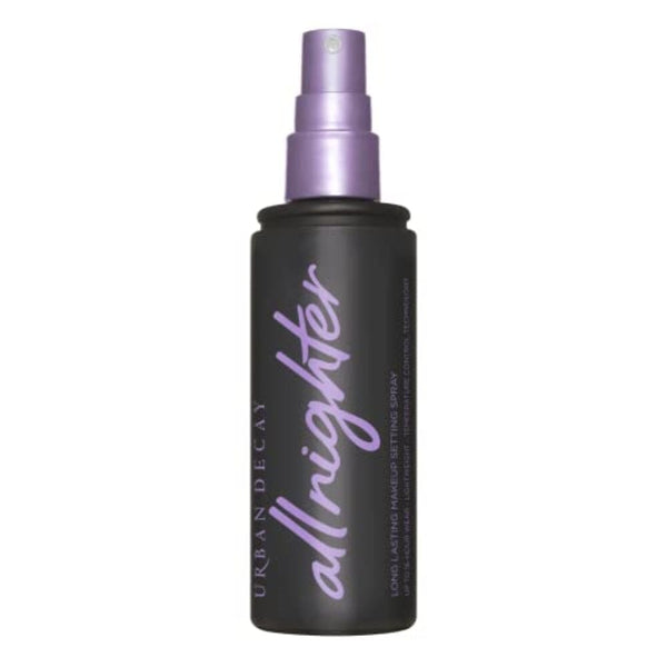 بخاخ تثبيت مكياج طويل الأمد يدوم حتى 16 ساعة  URBAN DECAY All Nighter Long-Lasting Makeup Setting Spray - Award-Winning Makeup Finishing Spray - Lasts Up To 16 Hours - Oil-Free, Microfine Mist - Non-Drying Formula for All Skin Types - 4.0 fl oz