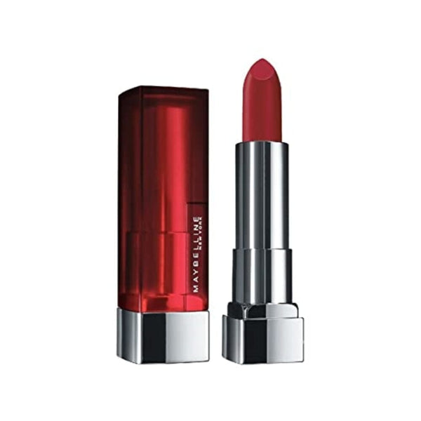 احمر الشفاه مايبيلين كلر سينسيشينال بلمسة نهائية غير لامعة احمر شفاه مرطب Maybelline Color Sensational Lipstick, Lip Makeup, Matte Finish, Hydrating Lipstick, Nude, Pink, Red, Plum Lip Color, Rich Ruby, 1 Count