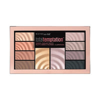 ظلال عيون توتال تيمبتيشن من ميبيلين + باليت هايلايت Maybelline Total Temptation Eyeshadow + Highlight Palette, 0.42 oz.