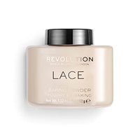 بودرة تثبيت المكياج سائبة من ميك اب ريفوليوشن Makeup Revolution Loose Baking Powder, Make Up Setting Powder, Provides Long-lasting Coverage, Reduces Shine, For Medium Skin Tones, Lace, 32g