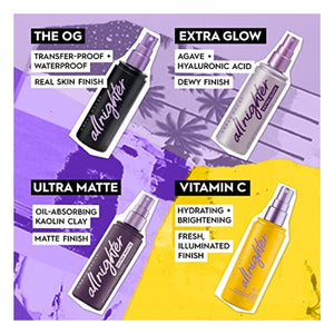 بخاخ تثبيت مكياج طويل الأمد يدوم حتى 16 ساعة  URBAN DECAY All Nighter Long-Lasting Makeup Setting Spray - Award-Winning Makeup Finishing Spray - Lasts Up To 16 Hours - Oil-Free, Microfine Mist - Non-Drying Formula for All Skin Types - 4.0 fl oz
