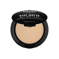 إن واي إكس بروفيشنال ميك أب ستاي ماتي لكن ليس كريم أساس بودرة مسطحة بيج متوسط NYX PROFESSIONAL MAKEUP Stay Matte But Not Flat Powder Foundation, Medium Beige, 0.26 Ounce (Pack of 1)