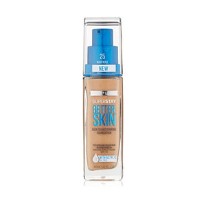 كريم أساس سوبر ستاي بيتر سكين من مايبيلين نيويورك بيج فاتح Maybelline New York Super Stay Better Skin Foundation, Nude Beige, 1 fl. oz.