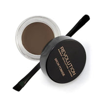 مرهم للحواجب مضاد للماء من ميك اب ريفوليوشن برووميد Makeup Revolution Brow Pomade, Waterproof Eyebrow Pomade, Long Lasting With Extreme Hold, Smudge-Proof, Vegan & Cruelty Free, Dark, 2.5g
