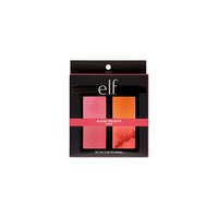 لوحة بودرة أحمر الخدود لمستحضرات التجميل e.l.f. Cosmetics Powder Blush Palette, Four Blush Shades for Beautiful, Long-Lasting Pigment, Light