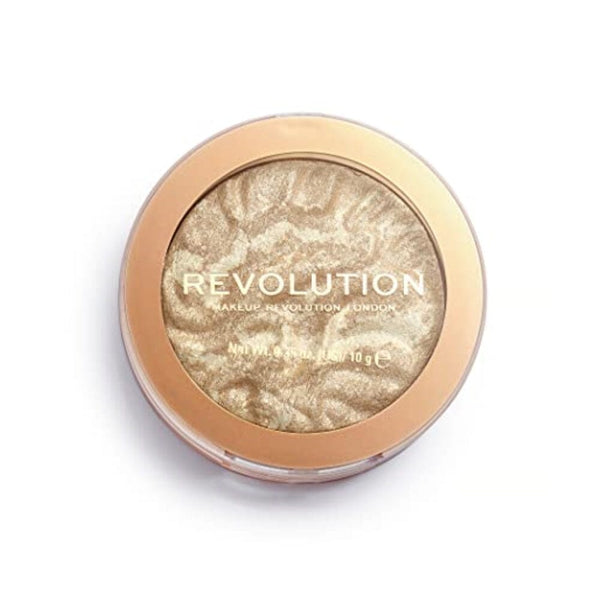 ميك أب ريفوليوشن هاي لايت صبغ غني بالحرير وخالي من القسوة ونباتي Makeup Revolution Highlight Reloaded, Pigment Rich & Silky Formula, Cruelty-Free & Vegan, Raise The Bar, 0.35 Oz/10g