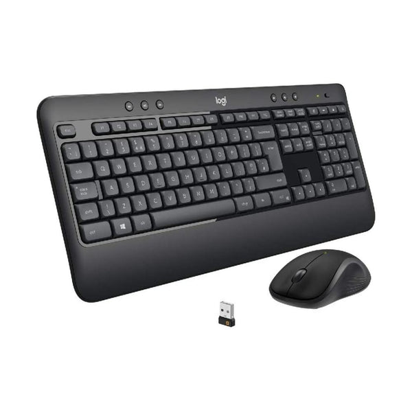 كيبورد وماوس لاسلكي لوجيتك Logitech Wireless Keyboard and Mouse MK540