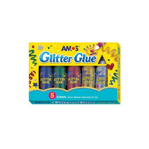 لاصق بلمعة 5 لون Glitter Glue 5 Color