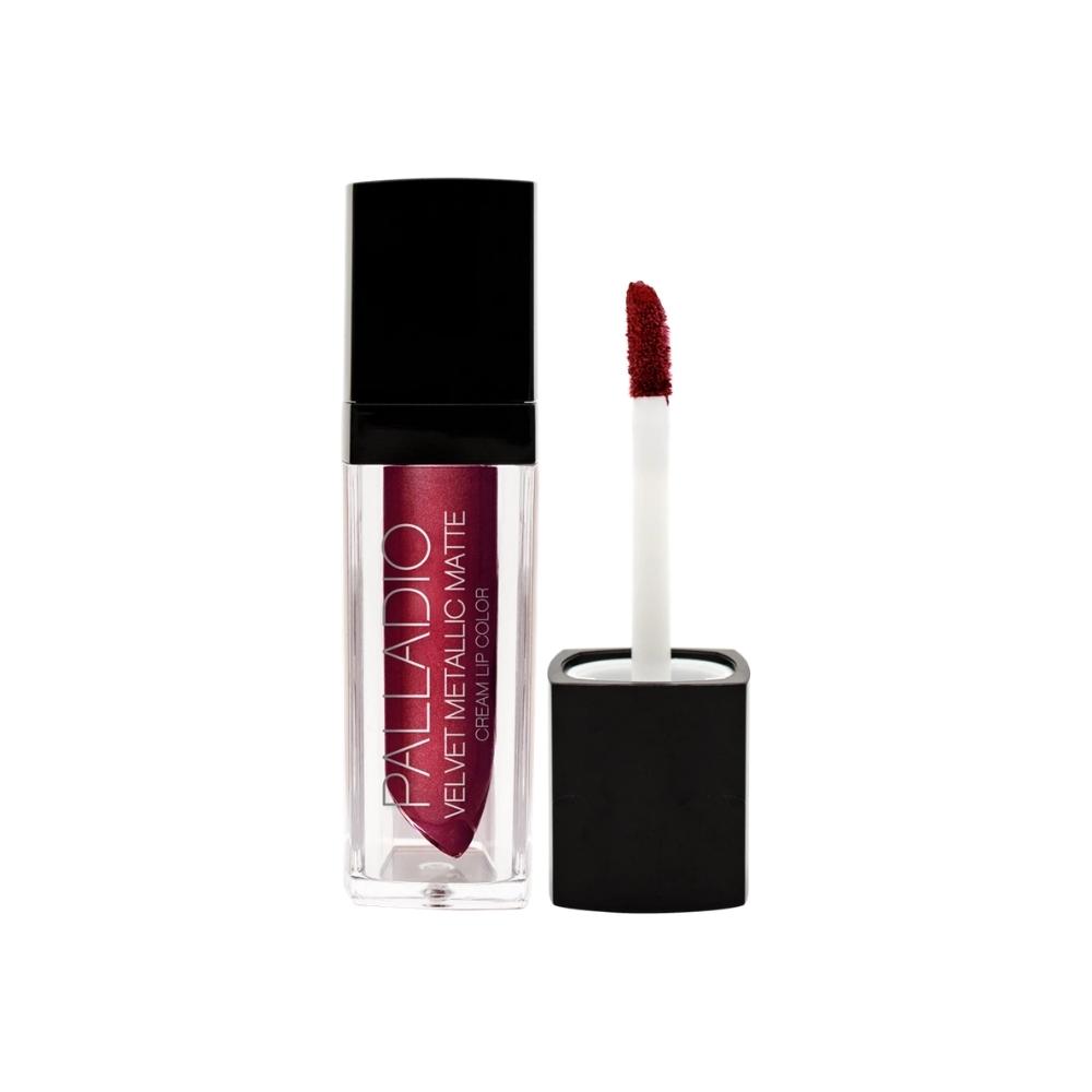 Red Balladio Velvet Metallic Cream Lip Color
