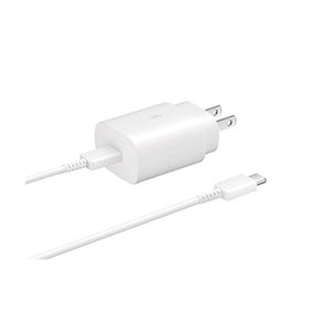 Samsung 25W USB-C Fast Charging Wall Charger (with USB-C Cable) - White