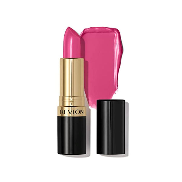 أحمر شفاه سوبر لامع من ريفلون Revlon Super Lustrous Lipstick, High Impact Lipcolor with Moisturizing Creamy Formula, Infused with Vitamin E and Avocado Oil in Pinks, Pink Promise (778) 0.15 oz