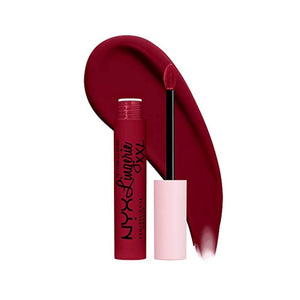 أحمر شفاه سائل مطفي من إن واي إكس NYX PROFESSIONAL MAKEUP Lip Lingerie XXL Matte Liquid Lipstick - Sizzlin' (Oxblood Red)