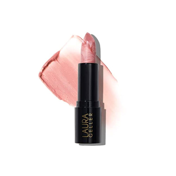 أحمر شفاه ماربل إيطالي شفاف LAURA GELLER NEW YORK Italian Marble Sheer Lipstick - Berry Vanilla - Hydrating & Lightweight - Vitamin E & Caster Seed Oil - Cream Finish