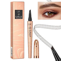  قلم حواجب مقاوم للماء HIJJPS Eyebrow Pencil, Waterproof Eyebrow Pen, 4 Tip Microblade Eyebrow Pen, Smudge-Proof Brow Pencil Long-Lasting, Natural Eye Brow Pencils for Women, Eyebrow Pencil Light Brown