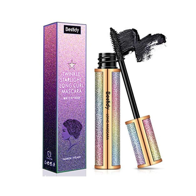 ماسكارا طبيعية مقاومة للماء Bestidy 4D Silk Fiber Lash Mascara,Natural Waterproof Smudge-proof Mascara,Thickening Lengthening Mascara No Clumping, No Smudging Lasting All Day