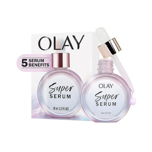 أولاي سوبر سيروم Olay Super Serum 1.0 oz with Niacinamide, Vitamin C, Collagen Peptide, AHA, and Vitamin E