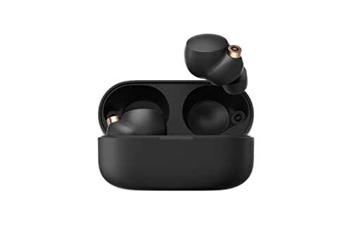 سماعات أذن لاسلكية رائدة في مجال إلغاء الضوضاء مع أليكسا مدمجة أسود Sony WF-1000XM4 Industry Leading Noise Canceling Truly Wireless Earbud Headphones with Alexa Built-in, Black