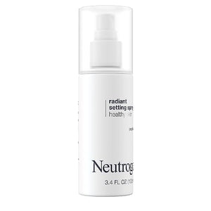 بخاخ إعداد المكياج المشع للبشرة الصحية من نيوتروجينا Neutrogena Healthy Skin Radiant Makeup Setting Spray, Long-Lasting, Formulated with Antioxidants & Peptides Weightless Face Setting Mist for Healthy Looking, Glowing Skin, 3.4 fl. oz