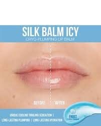 بلسم الشفاه هدى بيوتي سيلك آيسي كريو بلمبينغ فروست (أزرق شفاف) Huda Beauty Silk Balm Icy Cryo-Plumping Lip Balm Frost (Translucent Blue) - .10 oz / 3 mL