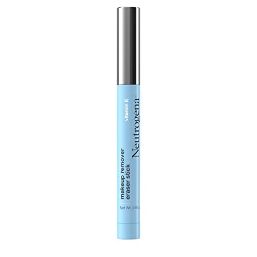 عصا ممحاة مزيل المكياج من نيوتروجينا مع فيتامين E Neutrogena Makeup Remover Eraser Stick with Vitamin E, Easy-to Use & Travel-Friendly Makeup Removing Gel Pen for On-the-Go Touch-Ups of Stray or Smudged Eyeliner, Lipstick, & More, 0.04 oz