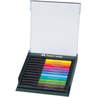 قلم ملون ثابت للتخطيط والرسم 12 لون في علبة بلاستك