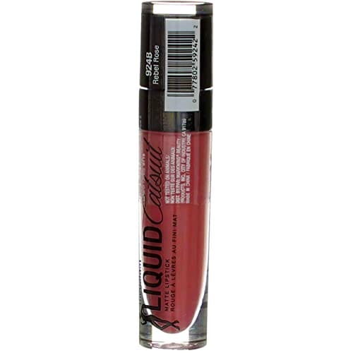 ويت ان وايلد- احمر شفاه ميغالاست سائل كات سوت ريبيل روز (عبوة من 3 قطع) wet n wild- Megalast Liquid Catsuit Lipstick, 924B Rebel, Rose, 0.21 Oz (Pack of 3)