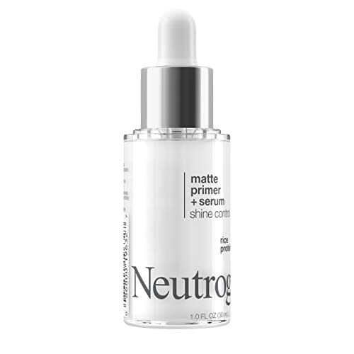 برايمر ومصل معزز للوجه غير لامع للتحكم في لمعان البشرة من نيوتروجينا Neutrogena Shine Control Matte Booster Face Primer & Serum, Skin-Mattifying Serum-to-Primer with Rice Protein, Absorbs Excess Oil & Keeps Skin Shine Free, 1.0 fl. oz